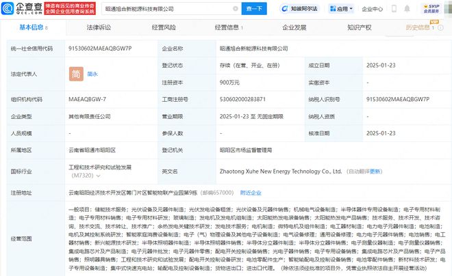 蓝丰生化等投资成立新能源科技公司含半导体相关业务(图1)